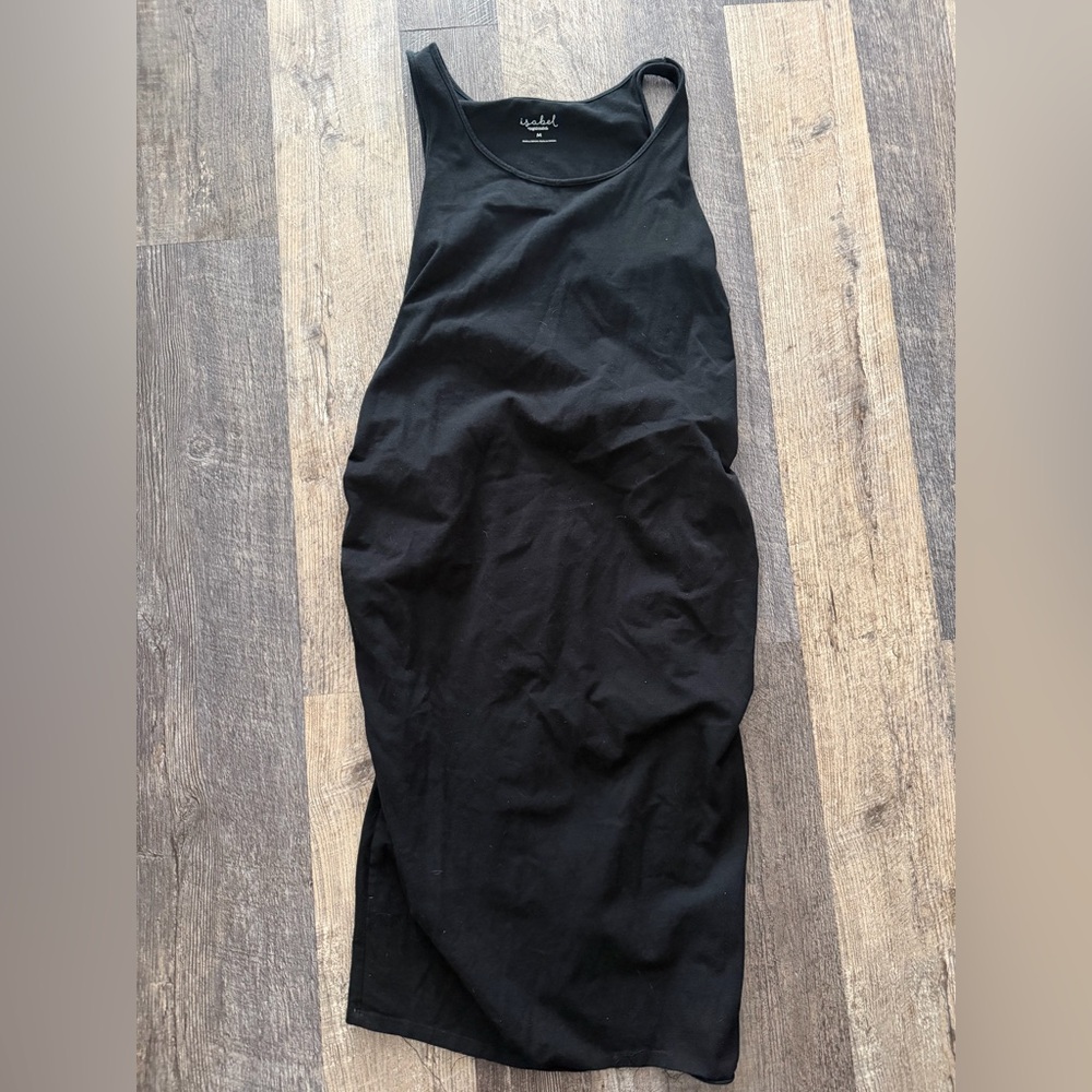 Black Sleeveless Maternity Dress